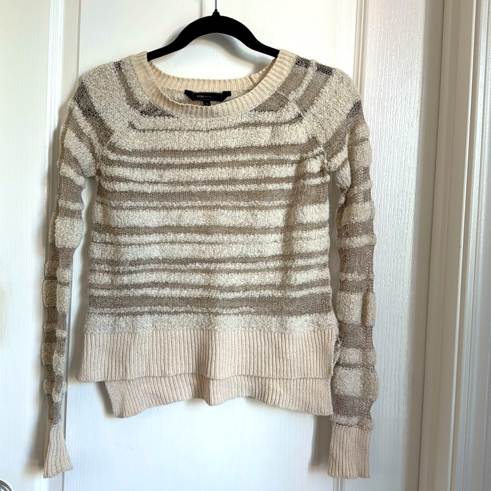 BCBG Woven Sweater, XXS